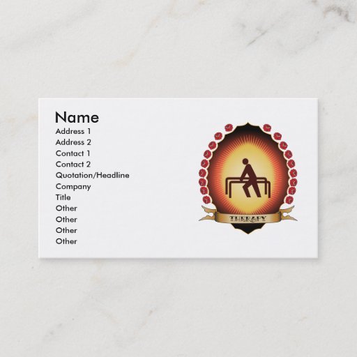 Customizable Therapy Mandorla Business Card Templates