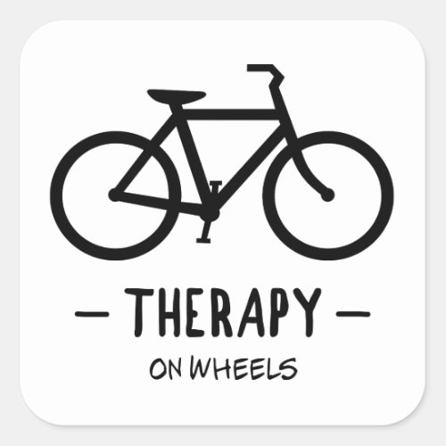 Therapy On Wheels Square Sticker