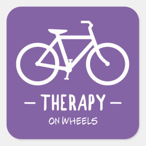 Therapy On Wheels Square Sticker