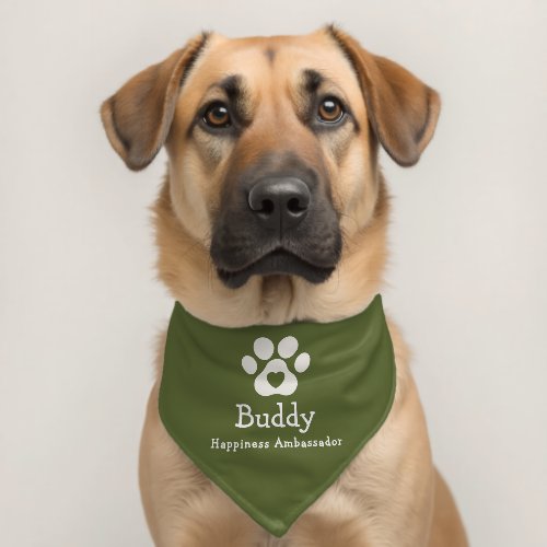 Therapy Pet Dog Bandana Collar