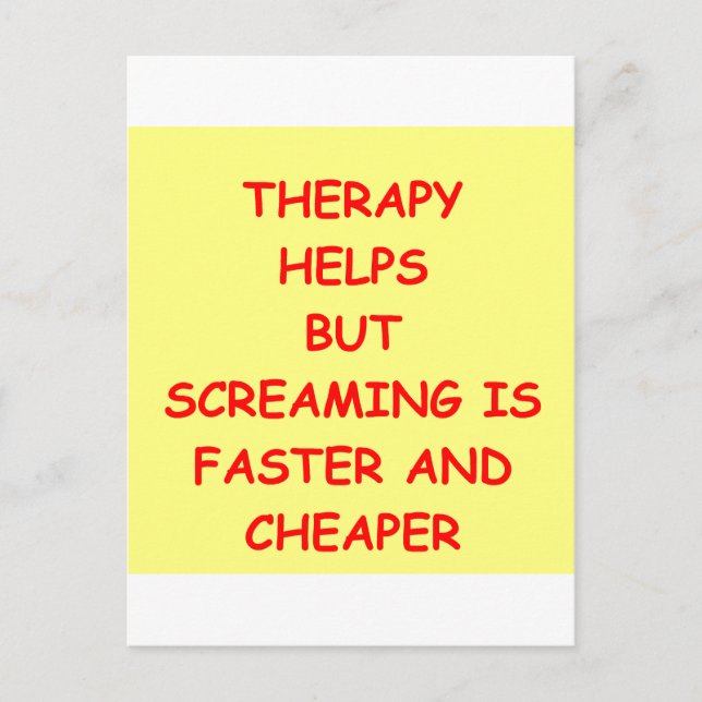 THERAPY.png Postcard (Front)