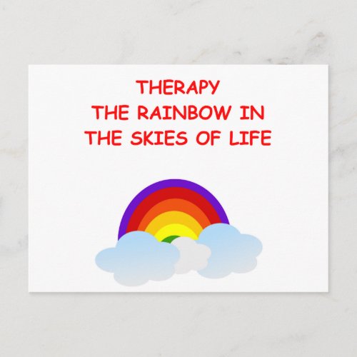 therapy postcard