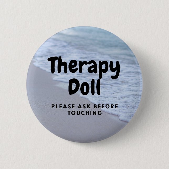 Therapy Reborn Button Please Ask Before Touching (Front)