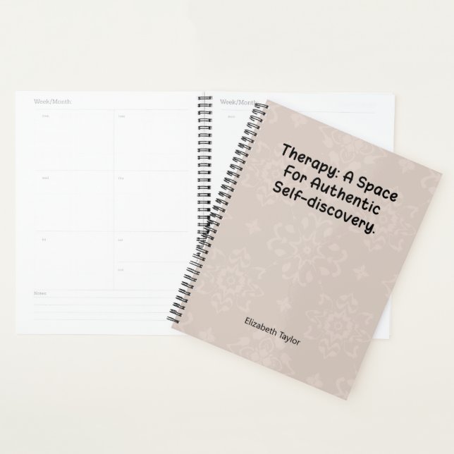 Therapy: Space for Authentic Self Discovery Planner (Display)
