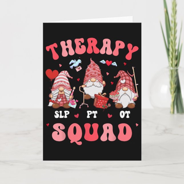 Therapy Squad Valentine Ot Slp Pt Valentine Speech Card (Front)