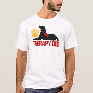 (Therapy) Therapy Dog Red T-Shirt