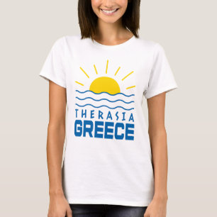 Therasia Greece Sunshine And Sea Waves Women's T-Shirt