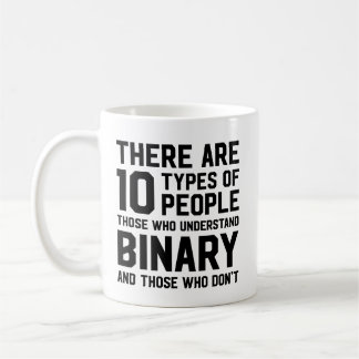 There are 10 types of people binary mug