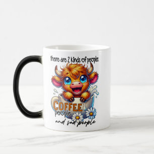 There Are 2 Kinds of People Coffee People and Sad Color Morph Mug