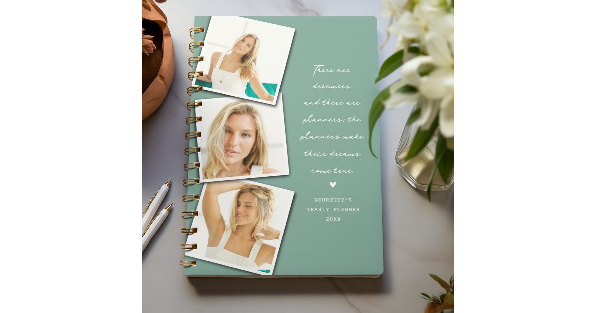 There are Dreamers' Quote Photo Collage Planner Zazzle
