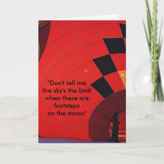 There Are Footsteps On the Moon Holiday Card