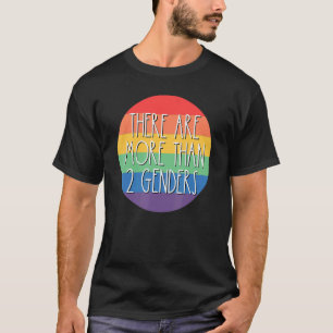 There Are More Than 2 Genders Rainbow LGBTQ Omnise T-Shirt