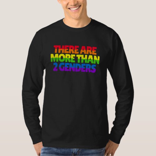 There Are More Than 2 Genders Rainbow LGBTQ Omnise T-Shirt
