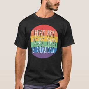 There Are More Than 2 Genders Rainbow LGBTQ T-Shirt