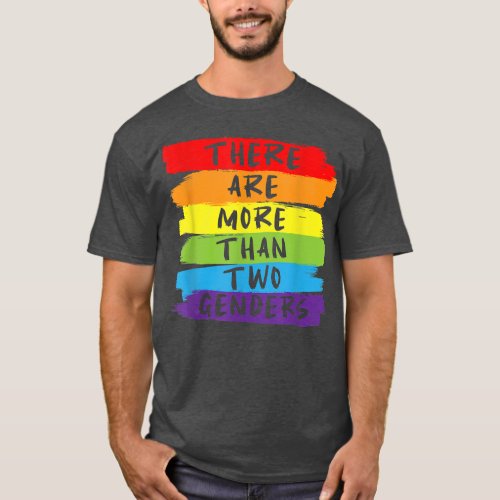 There Are More Than Two Genders LGBTQ  T_Shirt