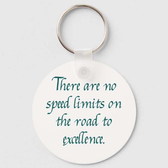 There are no speed limits keychain (Front)