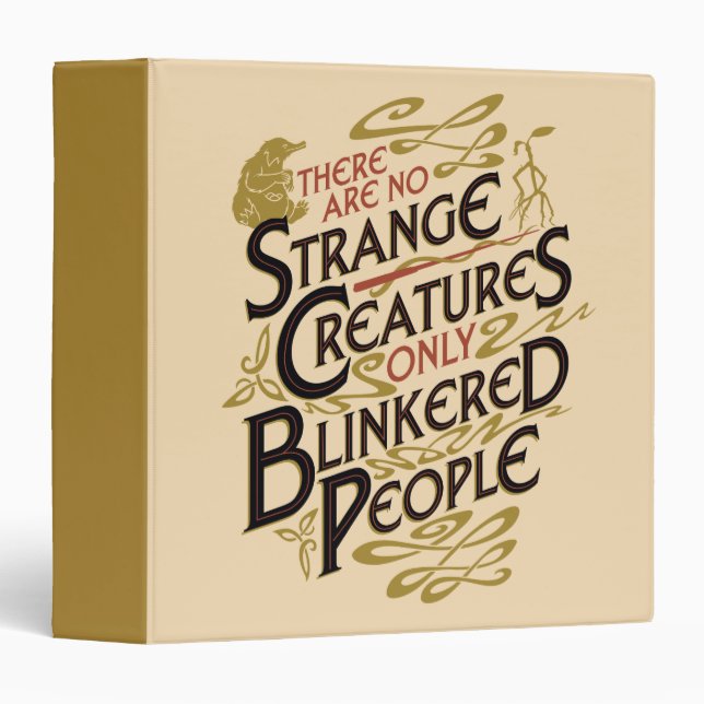 There Are No Strange Creatures 3 Ring Binder (Front/Spine)
