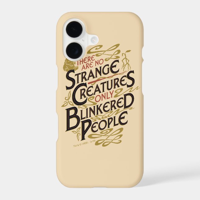 There Are No Strange Creatures Iphone Case (Back)