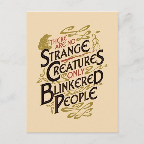 There Are No Strange Creatures Postcard
