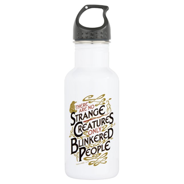 There Are No Strange Creatures Stainless Steel Water Bottle (Front)
