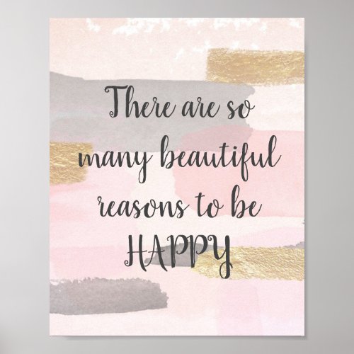 THERE ARE SO MANY BEAUTIFUL REASONS Quote Poster