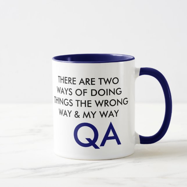THERE ARE TWO WAYS OF DOING THINGSTHE WRONG WAY... MUG (Right)