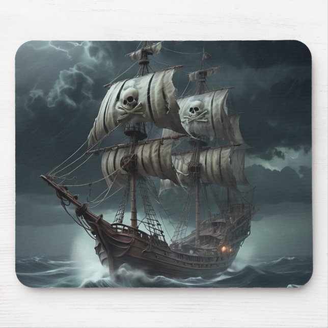 There be Pirates! Mouse Pad (Front)