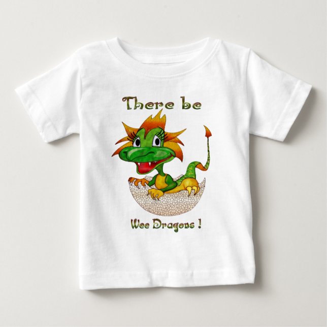 There Be Wee Dragons for Babies & Kids! Baby T-Shirt (Front)
