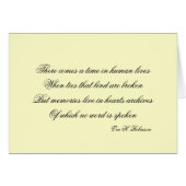 There comes a time... (Front Horizontal)