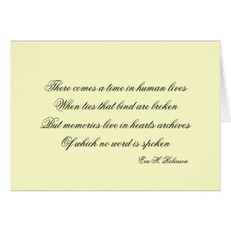 There comes a time... cards