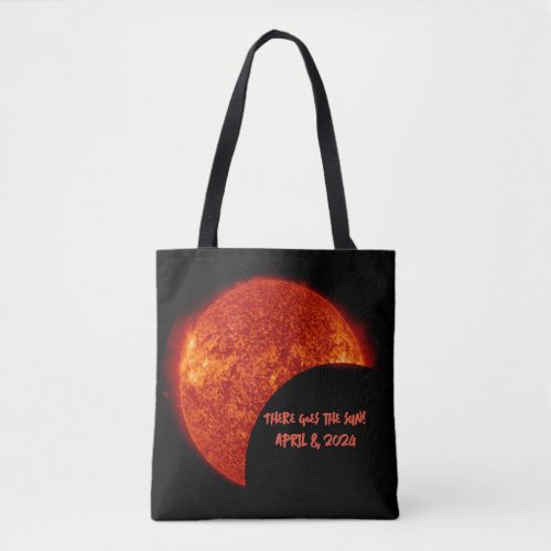 There goes the Sun _ Double_Sided Eclipse Tote Bag