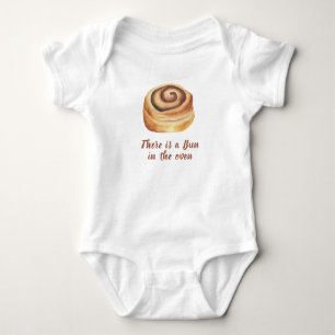 There is a Bun in the oven Baby Shower Baby Bodysuit