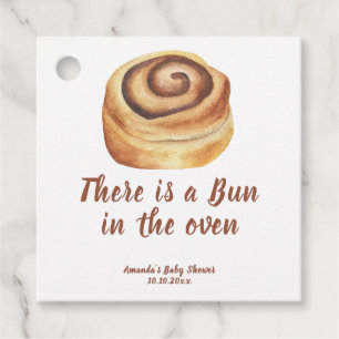 There is a Bun in the oven Baby Shower Favor Tags