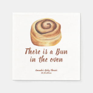 There is a Bun in the oven Baby Shower Napkins