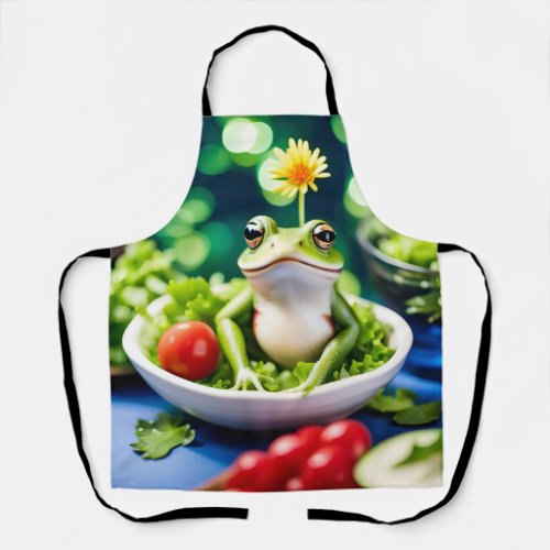 There Is A Frog In My Salad Apron