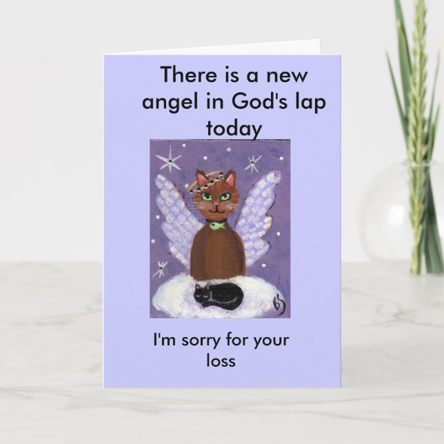There is a new angel in God's lap today,... Card (Front)