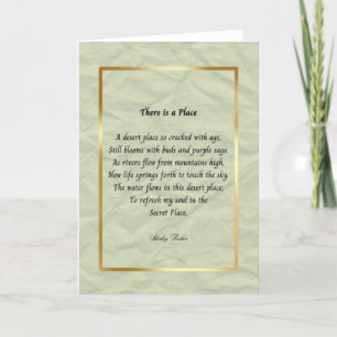 There Is A Place Letterpress Thank You Card
