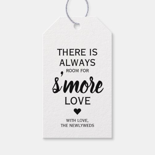 There is Always Room For Smore Love Wedding Gift  Gift Tags