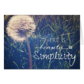 There Is Beauty In Simplicity (Front Horizontal)