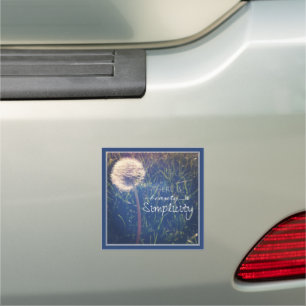 There Is Beauty In Simplicity Car Magnet