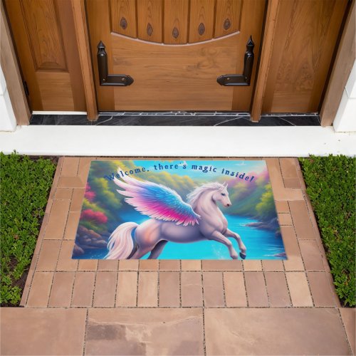 There is Magic Inside _ Pegasus Welcome Mat