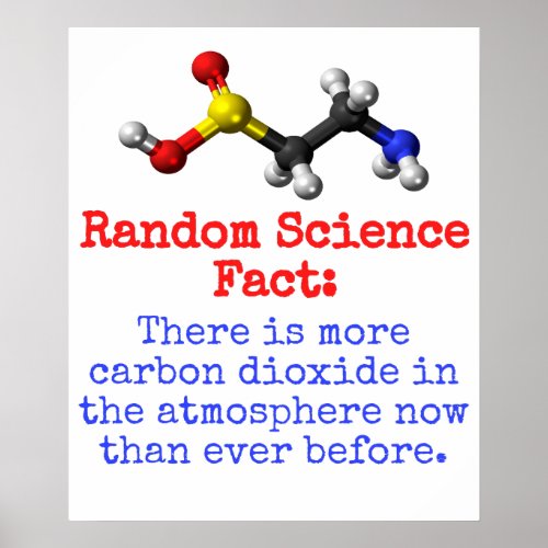 There Is More Carbon Dioxide _ Science Fact Poster