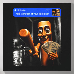 There Is Motion At Front Tung Tung Tung Sahur Canvas Photo Tile