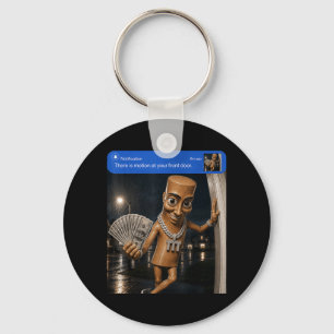 There Is Motion At Front Tung Tung Tung Sahur Keychain