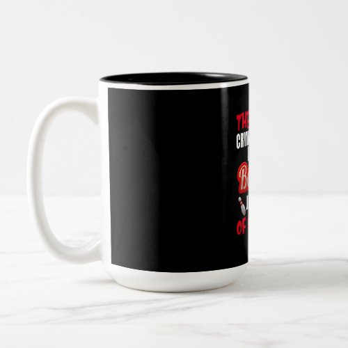 There is no crying bowling just lots of swearing Two_Tone coffee mug
