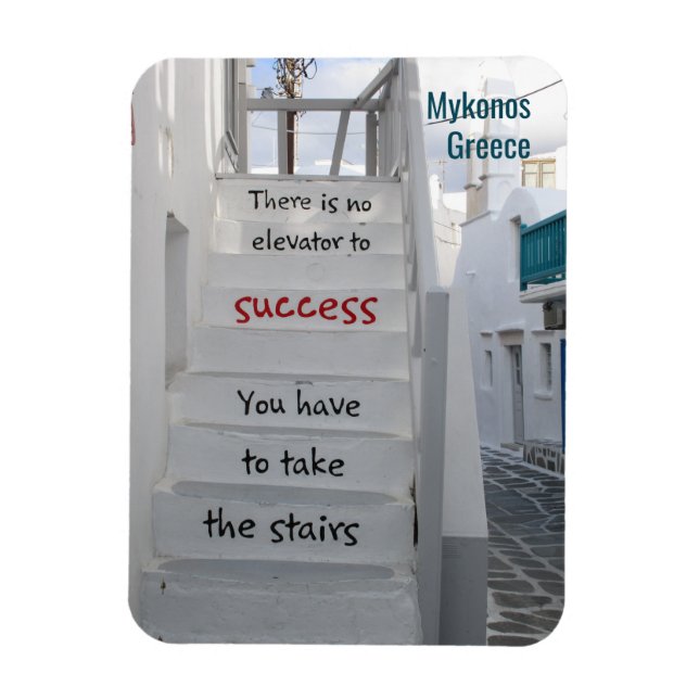 There is no elevator to success. Personalized Magnet (Vertical)