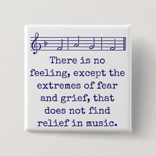 There Is No Feeling - Music Quote  Button