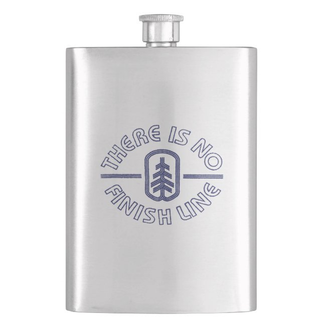 There Is No Finish Line Flask (Front)