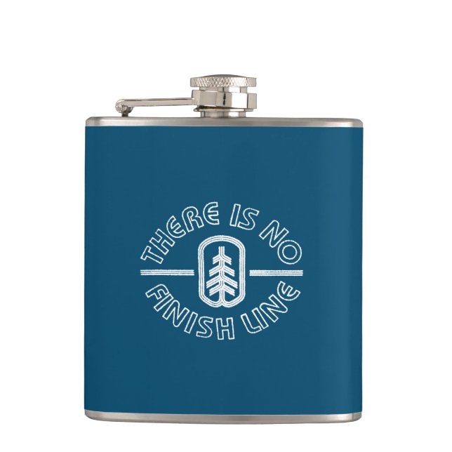 There Is No Finish Line Flask (Front)