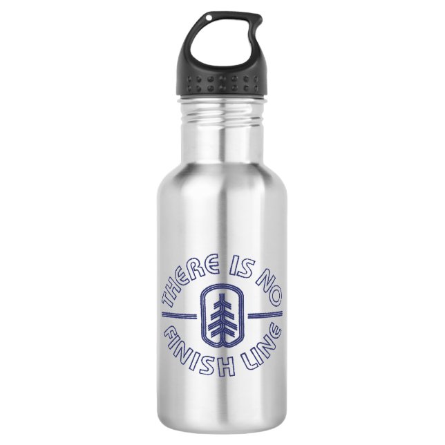 There Is No Finish Line Stainless Steel Water Bottle (Front)